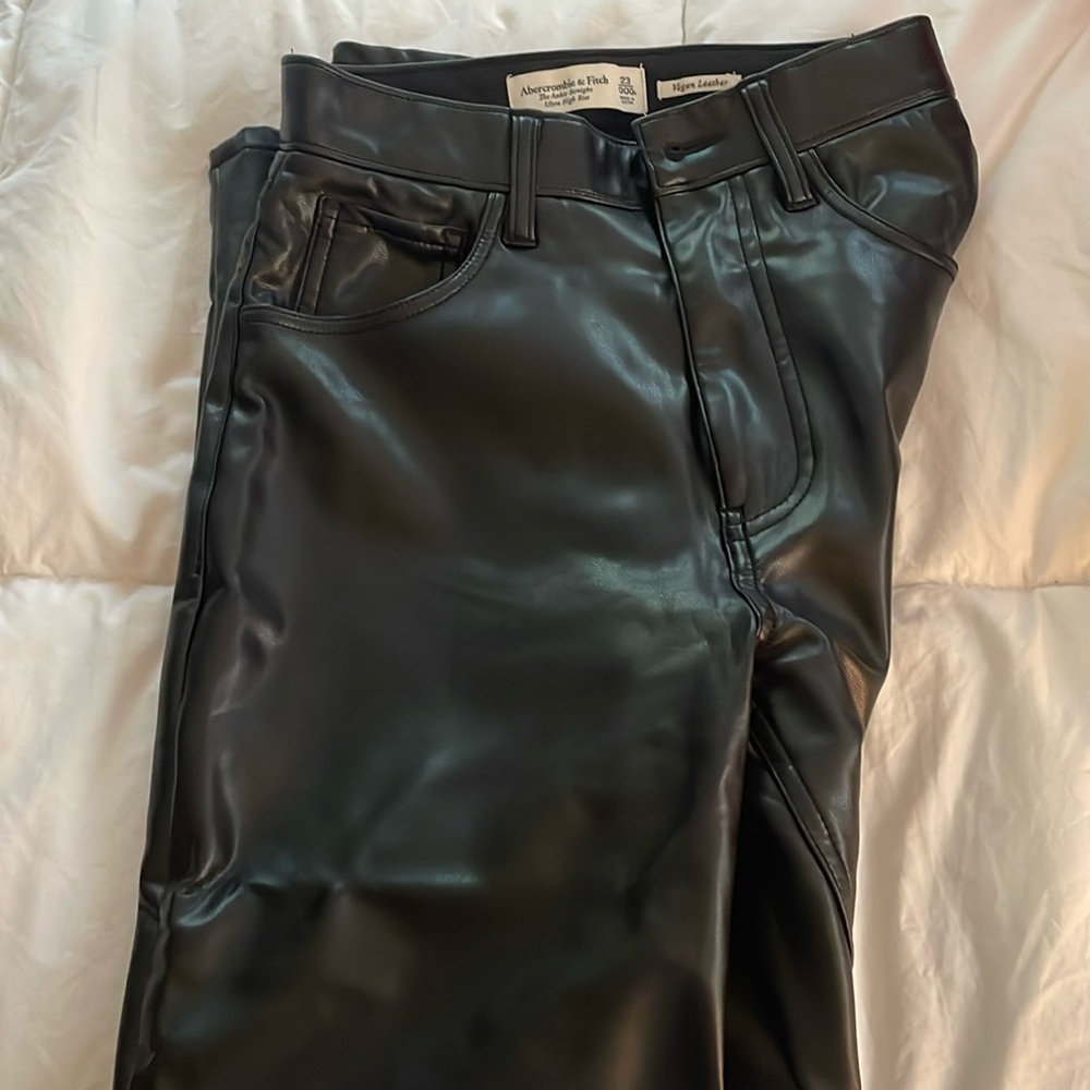 A&F Vegan Leather Pants